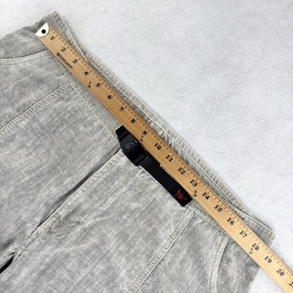 VTG Gramicci Cargo Shorts Men’s Large Gray Baggy Nylon USA Made Climbing Outdoor - Picture 14 of 16